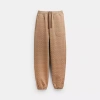 Coach Essential Signature Joggers In Tan Signature