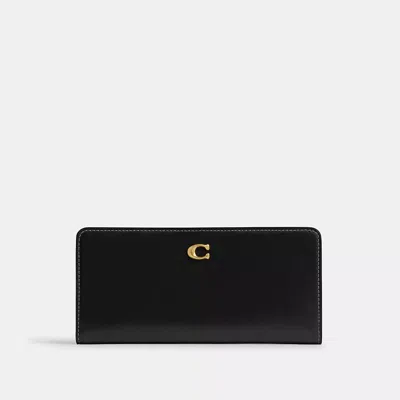 Coach Essential Skinny Wallet In Black