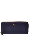 Coach Essential Slim Accordion Leather Wallet In Black