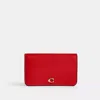 Coach Essential Slim Card Case In Red
