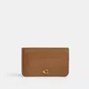 Coach Essential Slim Card Case In Brass/honey Brown