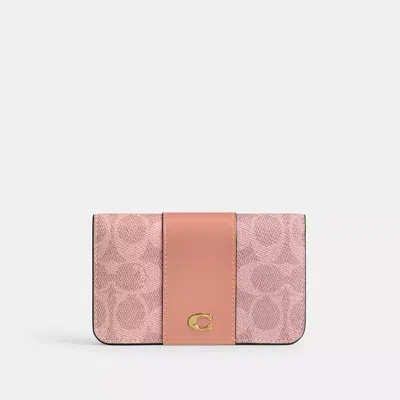 Coach Essential Slim Card Case In Signature Canvas