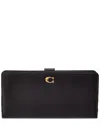 Coach Essential Slim Leather Wallet In Black