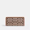 Coach Essential Slim Wallet In Crystal Signature Jacquard