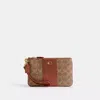 Coach Essential Small Wristlet In Signature Canvas In Multi