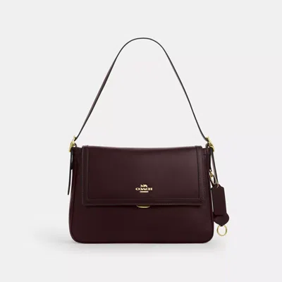 Coach Etta Flap Bag In Brown