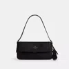 Coach Etta Small Flap Shoulder Bag In Black