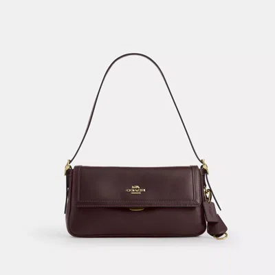 Coach Etta Small Flap Shoulder Bag In Brown