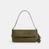 Coach Etta Small Flap Shoulder Bag In Green
