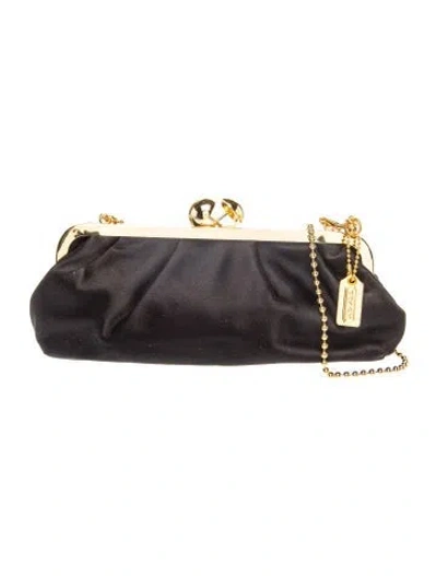 Pre-owned Coach Evening Bag In Black
