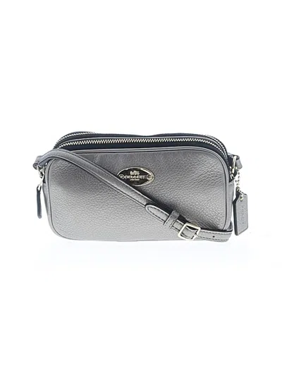 Pre-owned Coach Factory Crossbody Bag In Gray