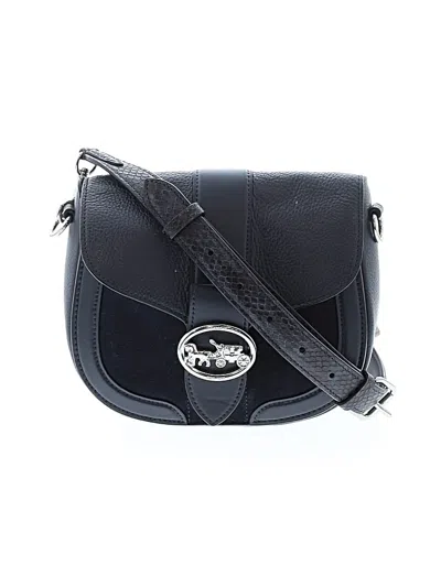 Pre-owned Coach Factory Leather Crossbody Bag In Blue