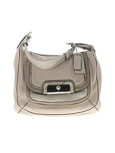 Pre-owned Coach Factory Leather Hobo Bag In Brown