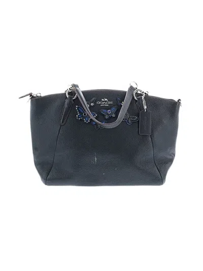 Pre-owned Coach Factory Leather Satchel In Black