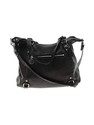 Pre-owned Coach Factory Leather Satchel In Black