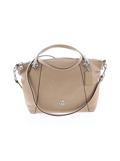 Pre-owned Coach Factory Leather Satchel In Brown