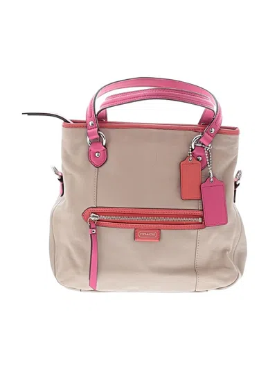 Pre-owned Coach Factory Leather Satchel In Brown