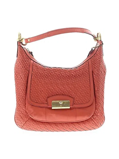 Pre-owned Coach Factory Leather Shoulder Bag In Orange