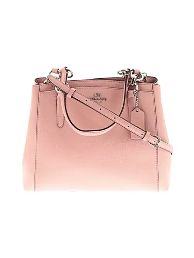 Pre-owned Coach Factory Leather Tote Bag In Pink
