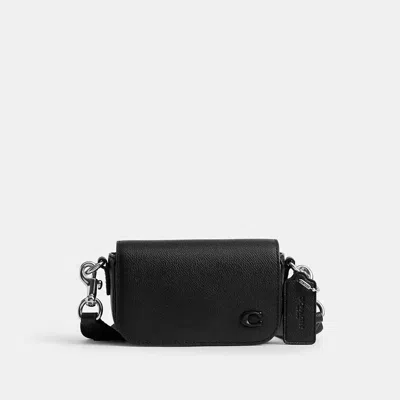 Coach Flap Crossbody Bag In Black