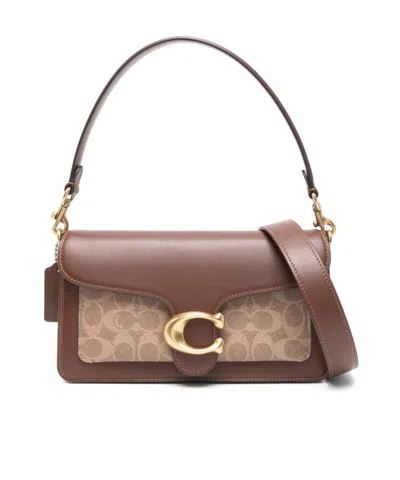 Coach Flap Shoulder Bag In Brown