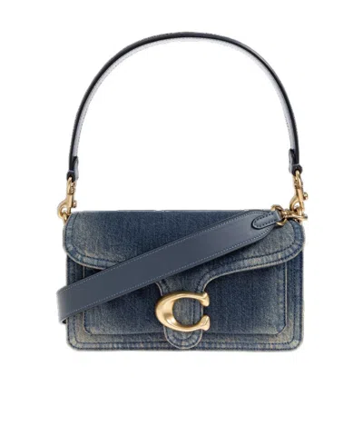 Coach Flap Shoulder Bag In Gray