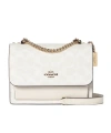 Coach Flap Shoulder Bag In White