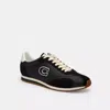 Coach Flat Sneaker In Black