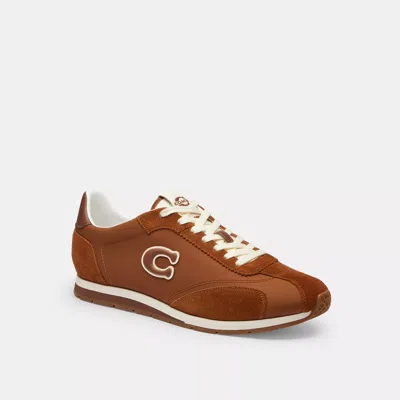 Coach Flat Sneaker In Brown