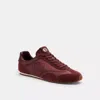 Coach Flat Sneaker In Burgundy