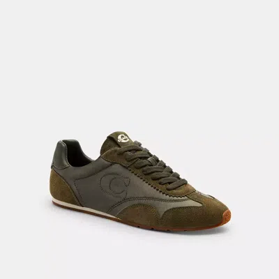 Coach Flat Sneaker In Green