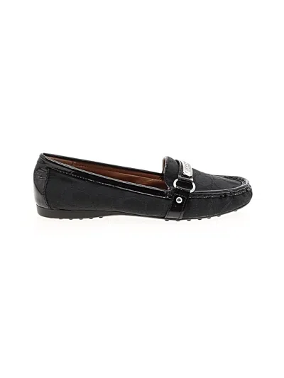 Pre-owned Coach Flats In Black