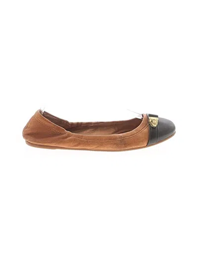 Pre-owned Coach Flats In Brown