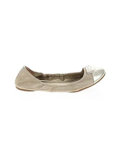 Pre-owned Coach Flats In Gray