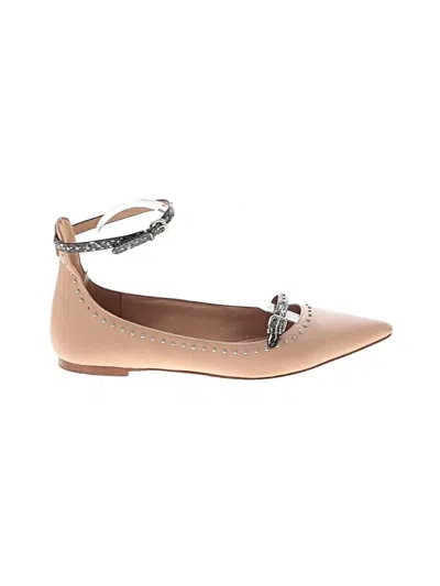 Pre-owned Coach Flats In Tan