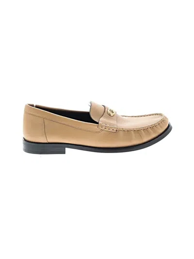Pre-owned Coach Flats In Tan