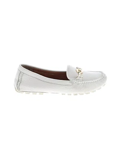 Pre-owned Coach Flats In White