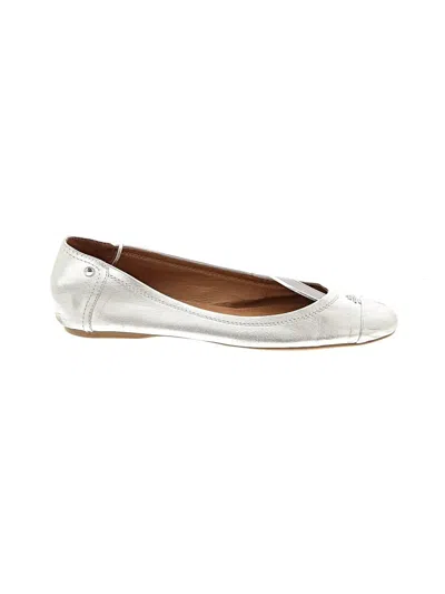 Pre-owned Coach Flats In White
