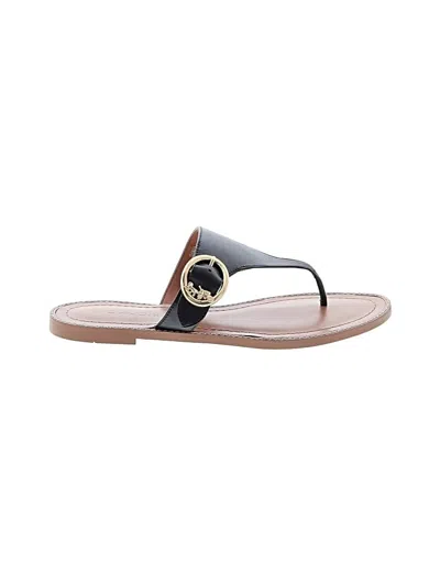 Pre-owned Coach Flip Flops In Brown