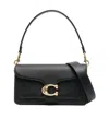 Coach Tabby 26 Leather Shoulder Bag In Black