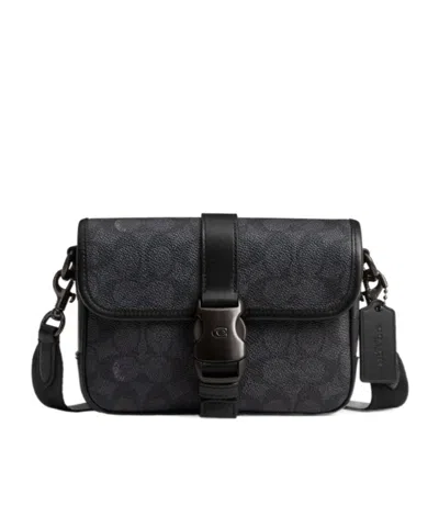 Coach Flip Shoulder Bag In Black