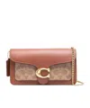 Coach Flip Shoulder Bag In Brown