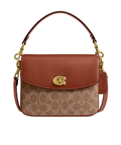 Coach Flip Shoulder Bag In Brown