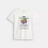 Coach Floral Collage T-shirt In Organic Cotton In White