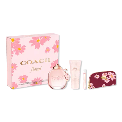 Coach Floral Eau De Parfum 4-piece Set In Multi