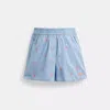 Coach Floral Embroidery Boxer Shorts In Blue