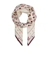 Coach Floral Patterned Silk Scarf In Multi