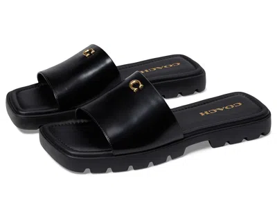 Coach Florence Sandal In Black