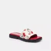 Coach Florence Sandale Mit Kirschprint In Chalk Multi