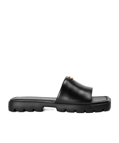 Coach Florence Sandals In Black